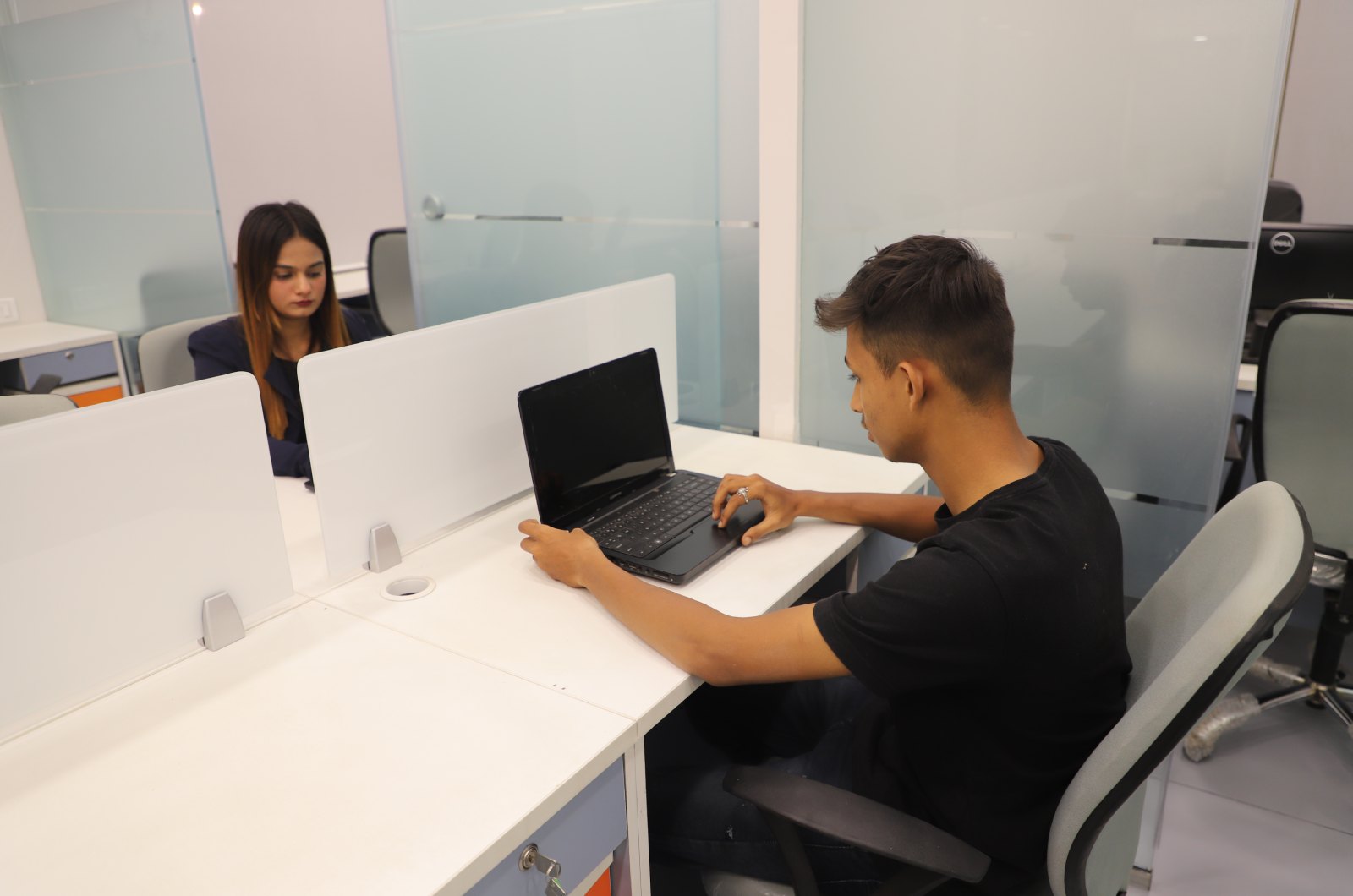 Dedicated desk coworking office space